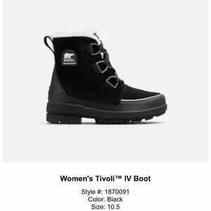 Sorel Women's Tivoli IV Black Winter Boots